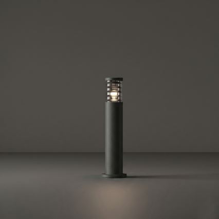 Ideal Lux - Āra lampa TRONCO 1xE27/42W/230V 60 cm IP65 antracīts