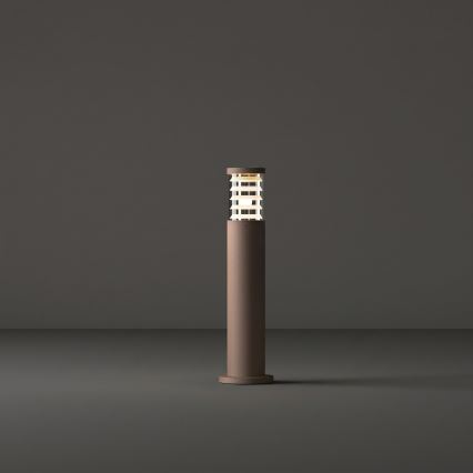 Ideal Lux - Āra lampa TRONCO 1xE27/42W/230V 60 cm IP65 brūna