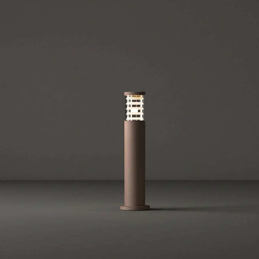 Ideal Lux - Āra lampa TRONCO 1xE27/42W/230V 60 cm IP65 brūna