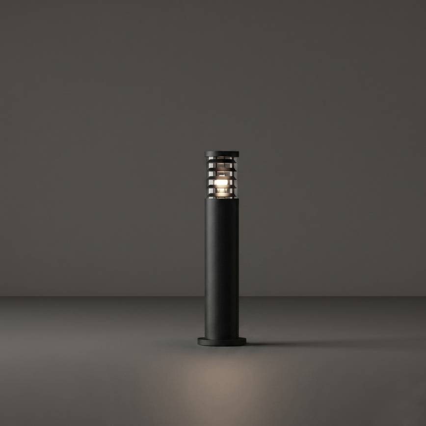 Ideal Lux - Āra lampa TRONCO 1xE27/42W/230V 60 cm IP65 melna