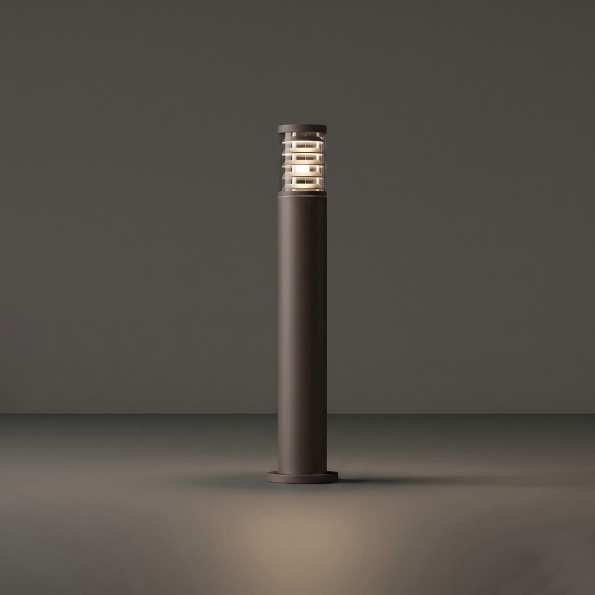 Ideal Lux - Āra lampa TRONCO 1xE27/42W/230V 80 cm IP65 brūna