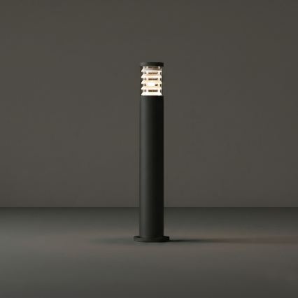 Ideal Lux - Āra lampa TRONCO 1xE27/42W/230V 80 cm IP65 melna