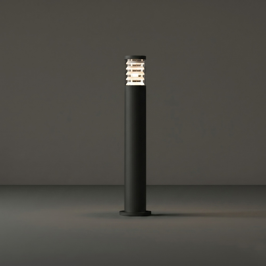 Ideal Lux - Āra lampa TRONCO 1xE27/42W/230V 80 cm IP65 melna