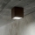 Ideal Lux - Āra punktgaismeklis TECHO 1xGU10/20W/230V 15x15 cm IP54 brūns