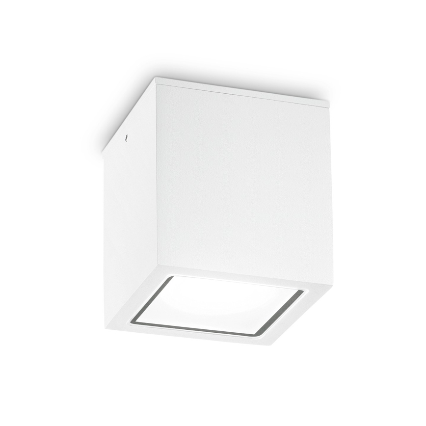 Ideal Lux - Āra punktveida gaismeklis TECHO 1xGU10/20W/230V 15x15 cm IP54 balts