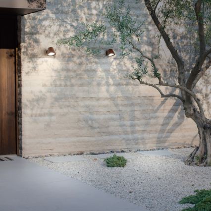 Ideal Lux - Āra sienas gaismeklis GAS 1xGU10/28W/230V IP43 brūns