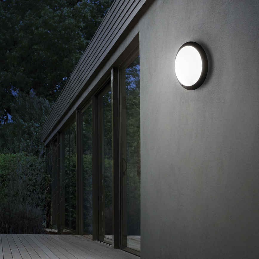 Ideal Lux - Āra sienas gaismeklis POLAR 1xE27/23W/230V IP66 melns