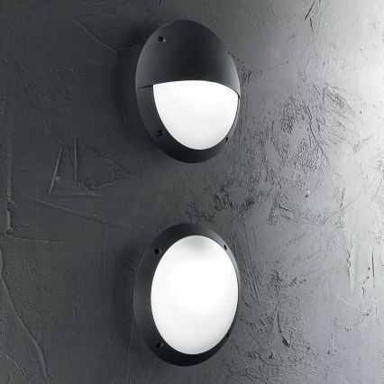 Ideal Lux - Āra sienas gaismeklis POLAR 1xE27/23W/230V IP66 melns