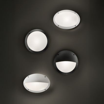 Ideal Lux - Āra sienas gaismeklis POLAR 1xE27/23W/230V IP66 melns