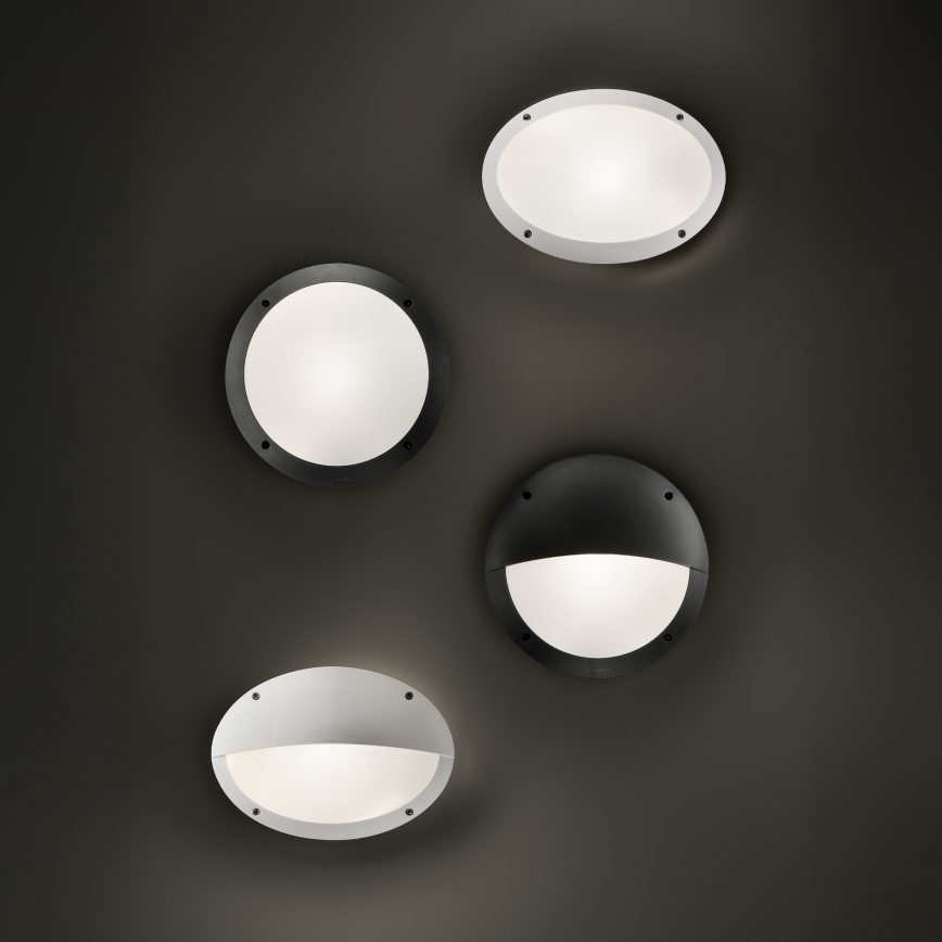 Ideal Lux - Āra sienas gaismeklis POLAR 1xE27/23W/230V IP66 melns