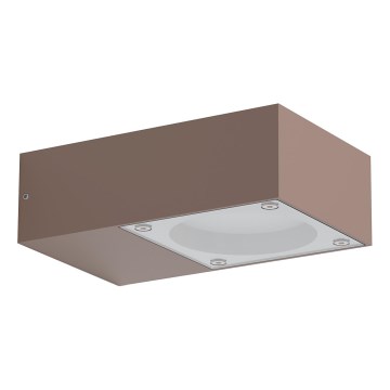 Ideal Lux - Āra sienas gaismeklis SIRIO 1xGX53/9W/230V IP65 brūns