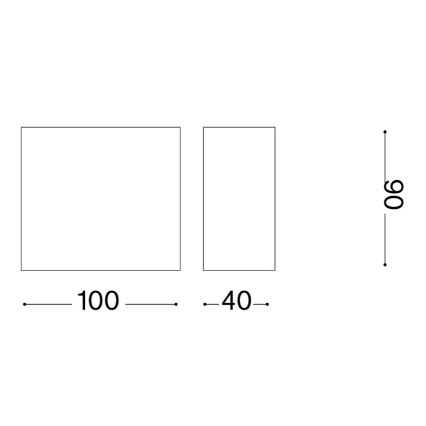 Ideal Lux - Āra sienas gaismeklis TETRIS 1xG9/15W/230V IP44 brūns
