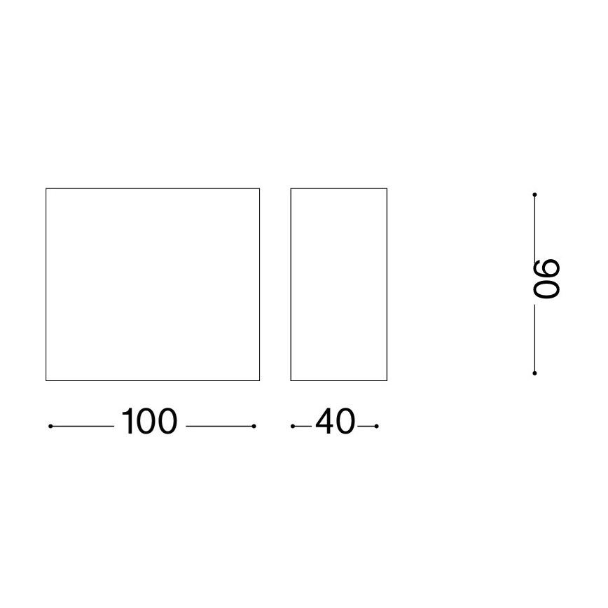 Ideal Lux - Āra sienas gaismeklis TETRIS 1xG9/15W/230V IP44 brūns