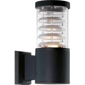 Ideal Lux - Āra sienas gaismeklis TRONCO 1xE27/42W/230V IP44 melns
