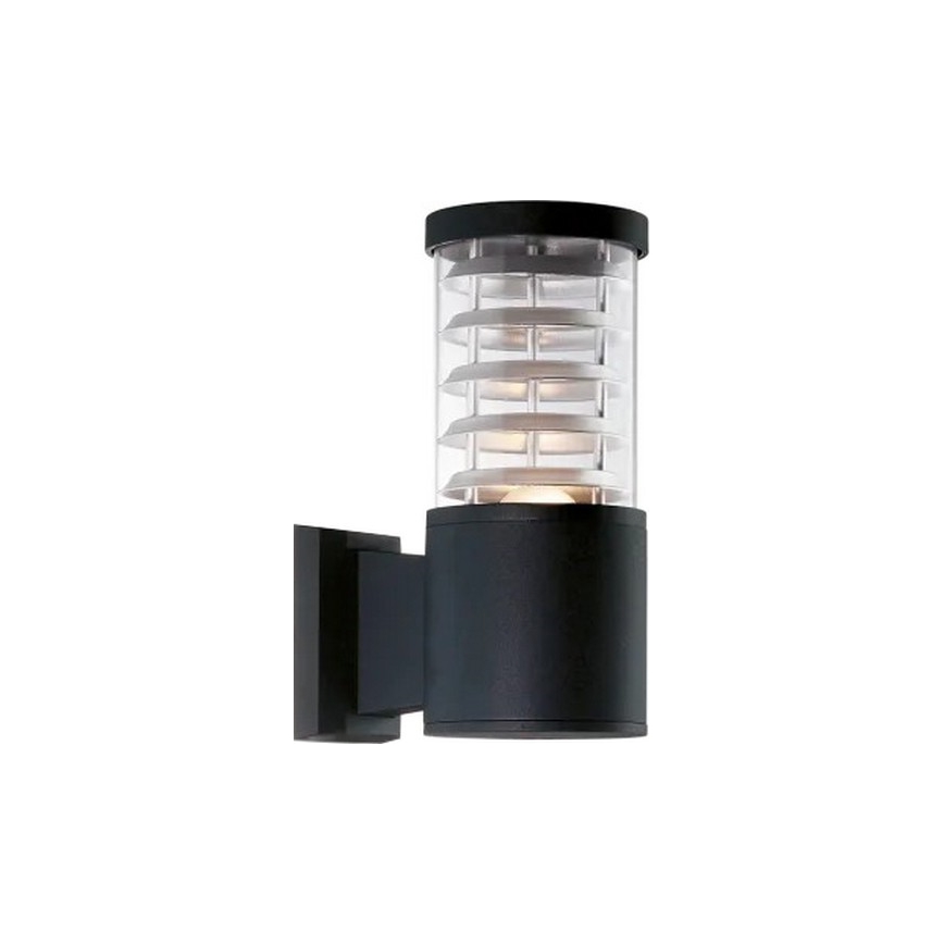 Ideal Lux - Āra sienas gaismeklis TRONCO 1xE27/42W/230V IP44 melns
