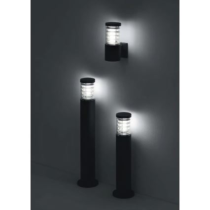 Ideal Lux - Āra sienas gaismeklis TRONCO 1xE27/42W/230V IP44 melns