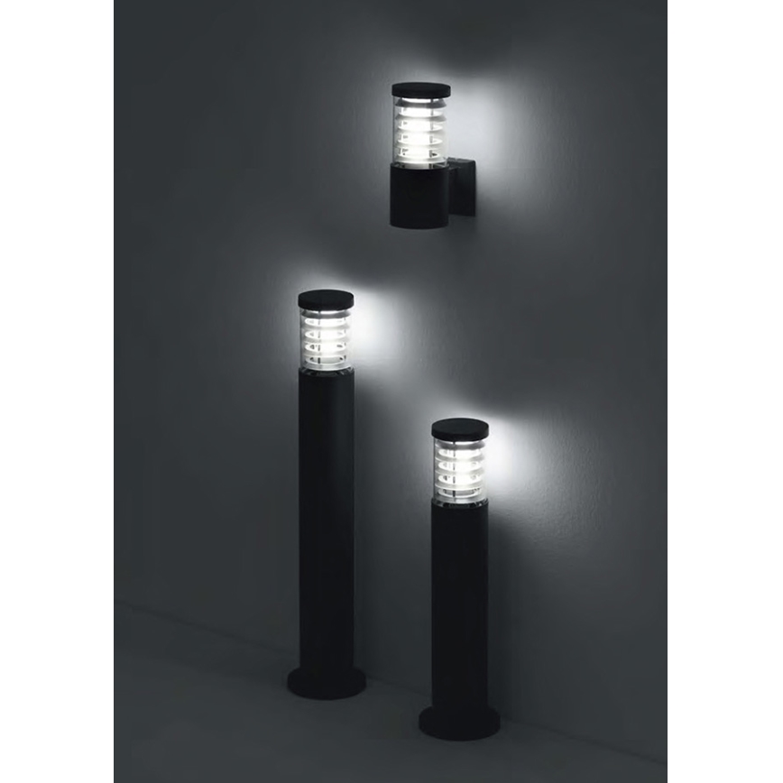 Ideal Lux - Āra sienas gaismeklis TRONCO 1xE27/42W/230V IP44 melns