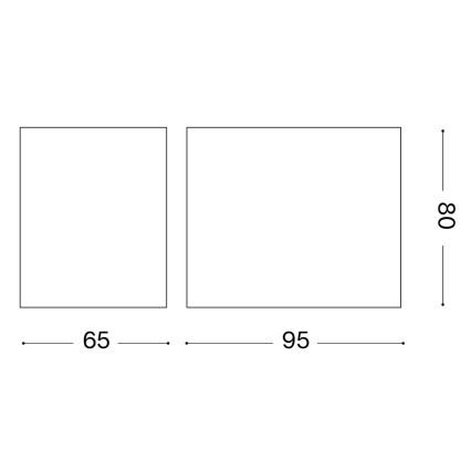 Ideal Lux - Āra sienas gaismeklis UP 1xG9/15W/230V IP44 brūns