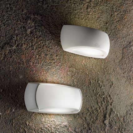 Ideal Lux - Āra sienas lampa 1xE27/23W/230V balta IP66