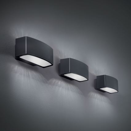 Ideal Lux - Āra sienas lampa ANDROMEDA 1xE27/60W/230V IP55 antracīta