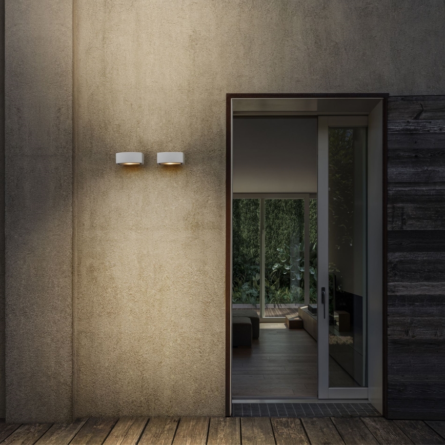 Ideal Lux - Āra sienas lampa ANDROMEDA 1xE27/60W/230V IP55 balta