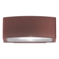 Ideal Lux - Āra sienas lampa ANDROMEDA 1xE27/60W/230V IP55 brūna