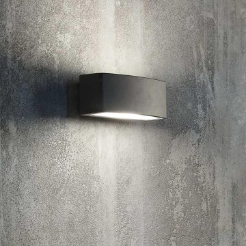 Ideal Lux - Āra sienas lampa ANDROMEDA 1xE27/60W/230V IP55 melna