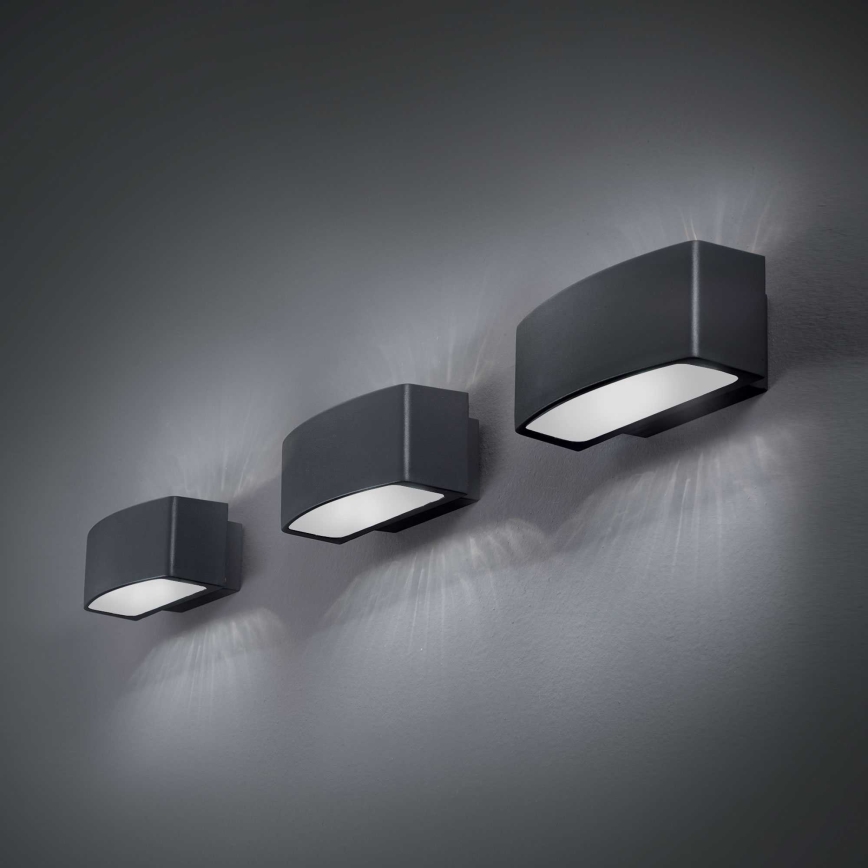 Ideal Lux - Āra sienas lampa ANDROMEDA 1xE27/60W/230V IP55 melna