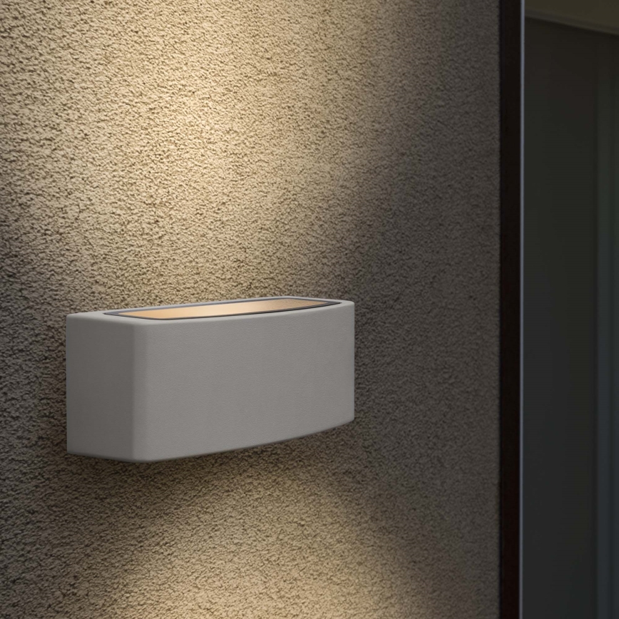 Ideal Lux - Āra sienas lampa ANDROMEDA 1xE27/60W/230V IP55 pelēka