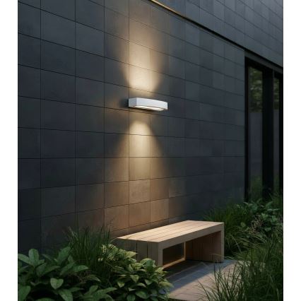 Ideal Lux - Āra sienas lampa ANDROMEDA 2xE27/60W/230V IP55 balta