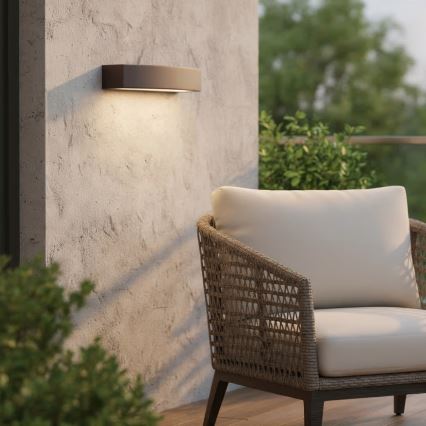 Ideal Lux - Āra sienas lampa ANDROMEDA 2xE27/60W/230V IP55 brūna