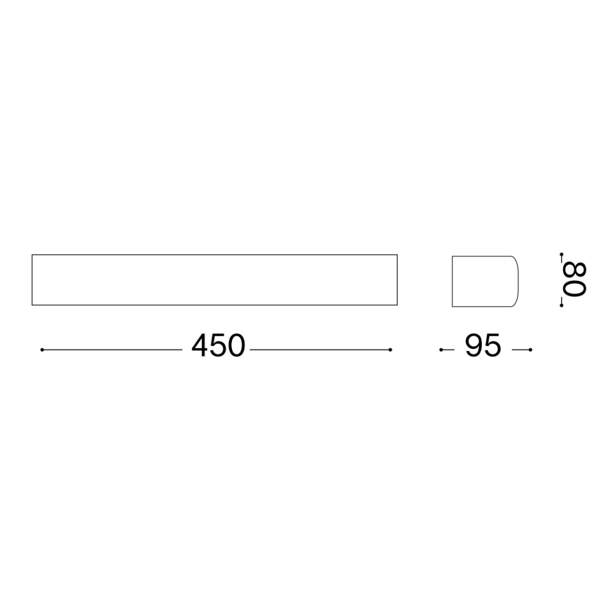 Ideal Lux - Āra sienas lampa ANDROMEDA 2xE27/60W/230V IP55 melna