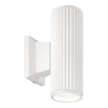 Ideal Lux - Āra sienas lampa BASE 2xGU10/28W/230V IP44 balta
