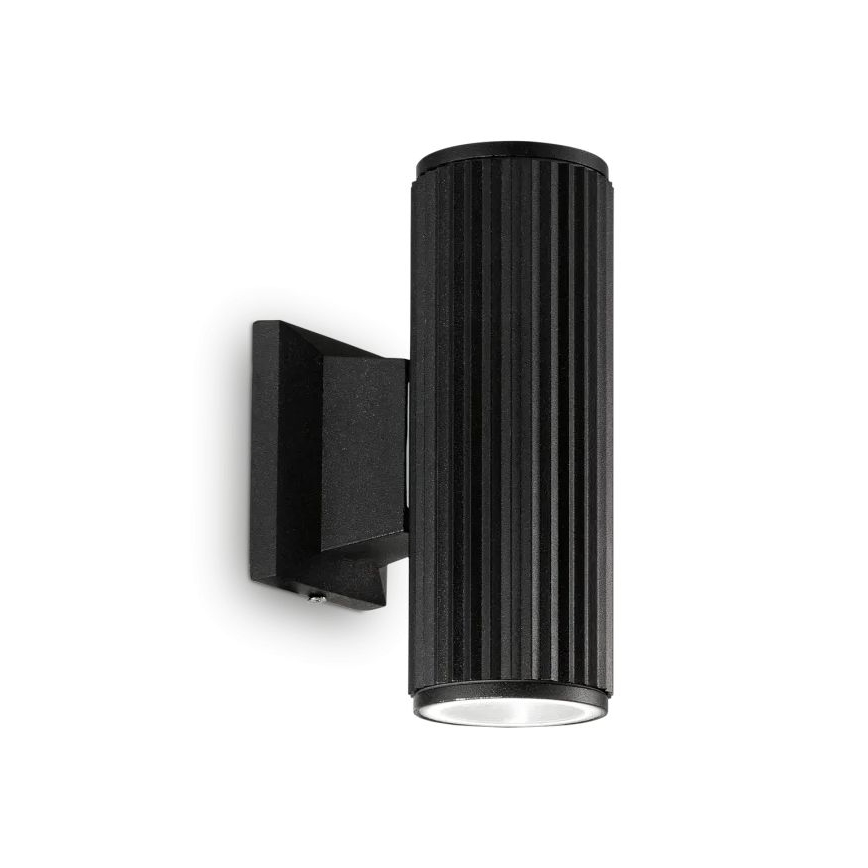 Ideal Lux - Āra sienas lampa BASE 2xGU10/28W/230V IP44 melna
