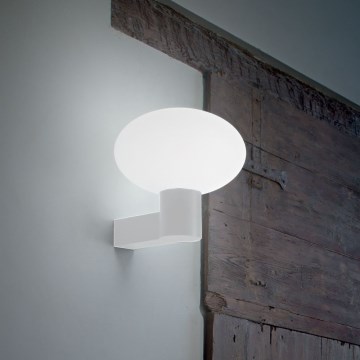 Ideal Lux - Āra sienas lampa CLIO 1xE27/42W/230V IP44 balta