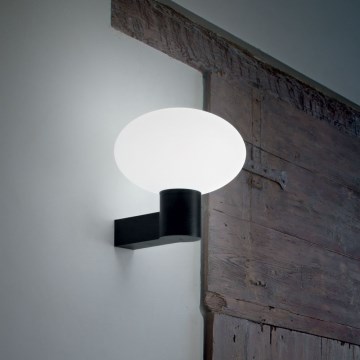 Ideal Lux - Āra sienas lampa CLIO 1xE27/42W/230V IP44 melna