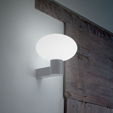 Ideal Lux - Āra sienas lampa CLIO 1xE27/42W/230V IP44 pelēka