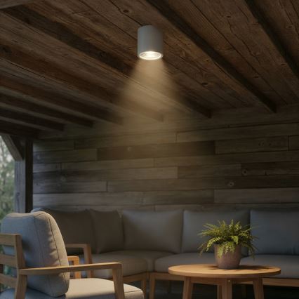 Ideal Lux - Āra virziena gaismeklis GUN 1xGU10/28W/230V IP55 pelēks