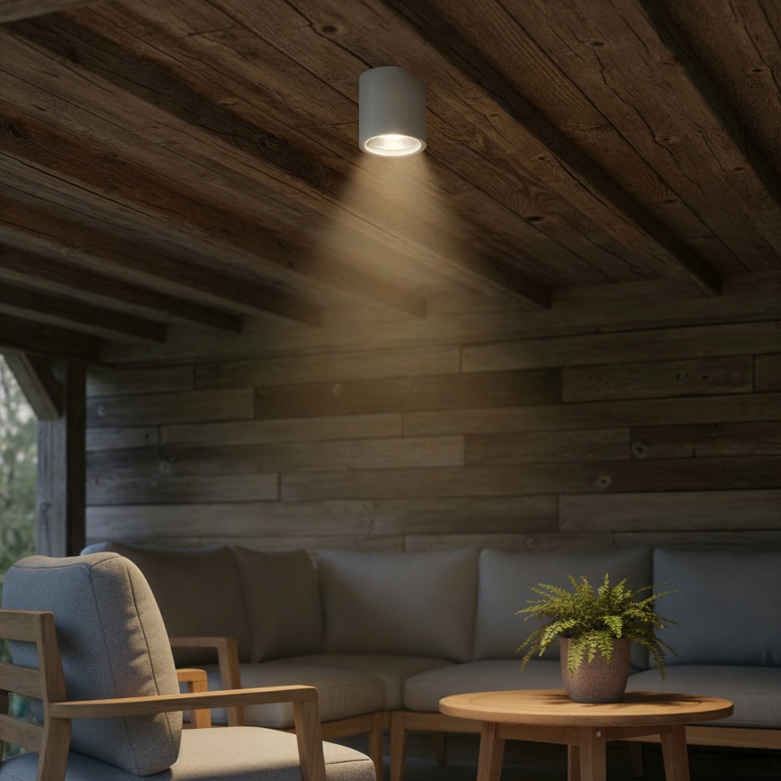 Ideal Lux - Āra virziena gaismeklis GUN 1xGU10/28W/230V IP55 pelēks