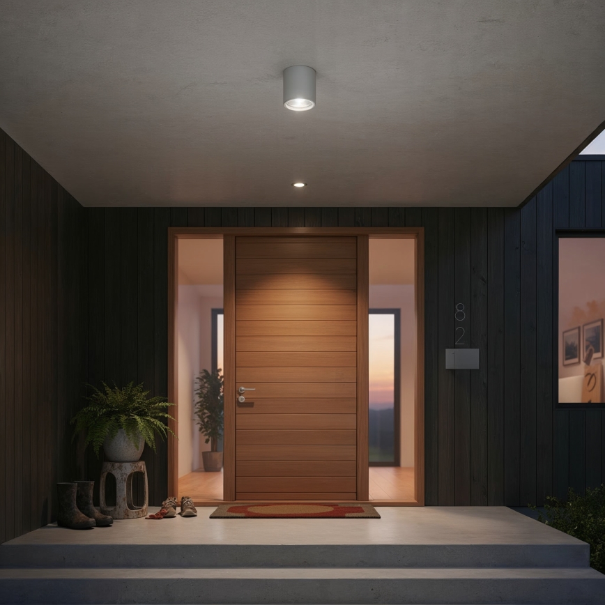 Ideal Lux - Āra virziena gaismeklis GUN 1xGU10/28W/230V IP55 pelēks