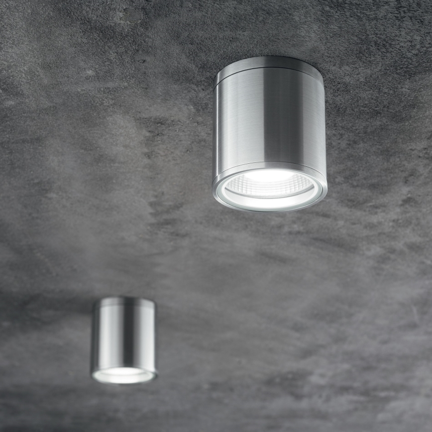 Ideal Lux - Āra virziena gaismeklis GUN 1xGU10/28W/230V Ø 11 cm IP55 pelēks