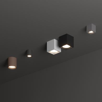 Ideal Lux - Āra virziena gaismeklis TECHO 1xGU10/20W/230V 9x9 cm IP54 antracīts