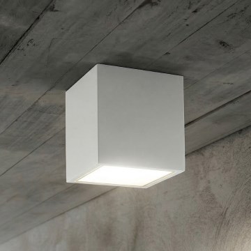 Ideal Lux - Āra virziena gaismeklis TECHO 1xGU10/20W/230V 9x9 cm IP54 balts
