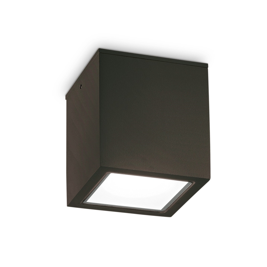 Ideal Lux - Āra virziena gaismeklis TECHO 1xGU10/20W/230V 9x9 cm IP54 melns