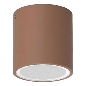 Ideal Lux - Āra virziena gaismeklis TECHO 1xGU10/20W/230V Ø 9 cm IP54 brūns