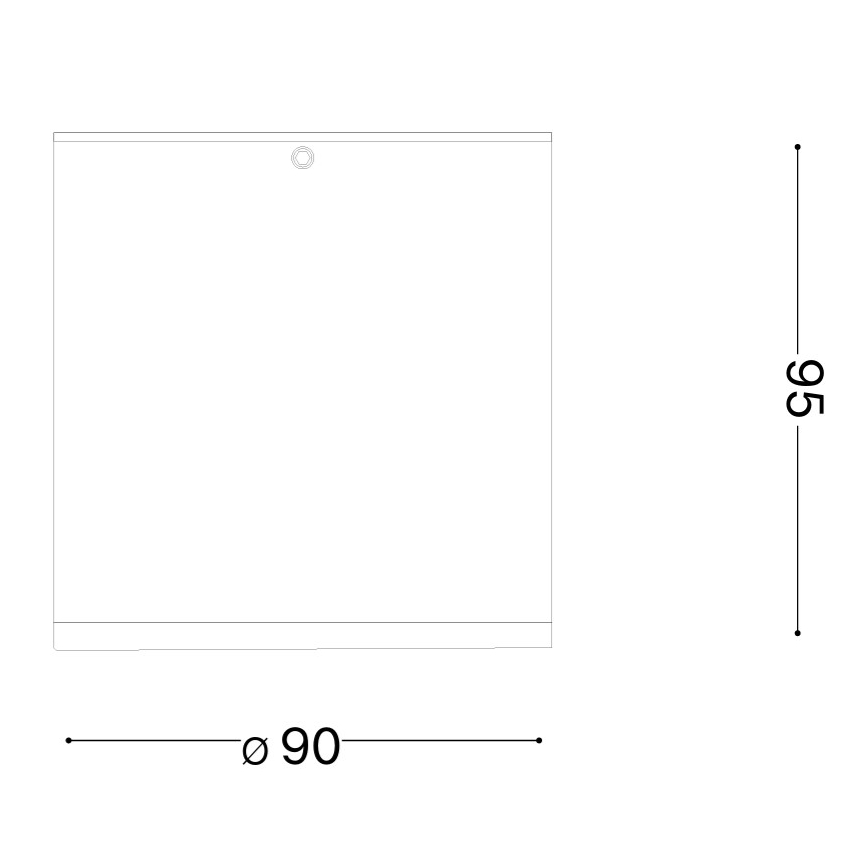 Ideal Lux - Āra virziena gaismeklis TECHO 1xGU10/20W/230V Ø 9 cm IP54 brūns