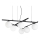 Ideal Lux - ATLAS LED lustra uz troses 6xG9/3W/230V melna