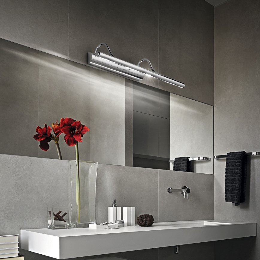 Ideal Lux - Attēla lampa MIRROR 4xG9/28W/230V spīdīgi hromēts