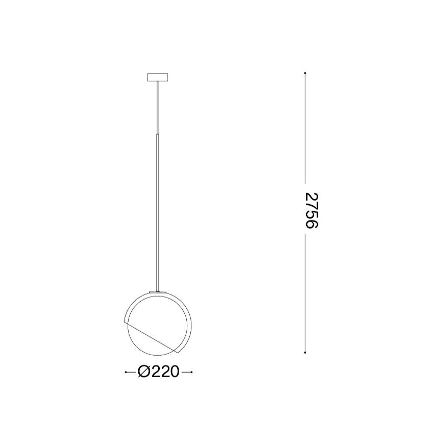 Ideal Lux - BLOOM pakaramais gaismeklis ar vadu, 1xE27/42W/230V, Ø 22 cm, zelta/dūmakaini bēšs