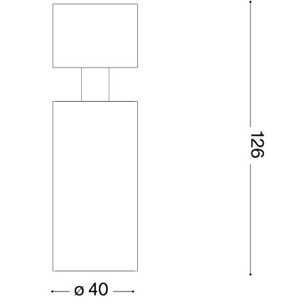 Ideal Lux - DYNAMITE LED virziena gaismeklis 1xGU10/7W/230V CRI 90 misiņš